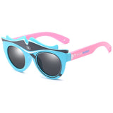 Fashion Kids Polarized Sunglasses Brand Cartoon Sun Glasses Boys&Girls Baby Suitable For Children Aged 3-10 Silicone Frame RS590