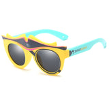 Fashion Kids Polarized Sunglasses Brand Cartoon Sun Glasses Boys&Girls Baby Suitable For Children Aged 3-10 Silicone Frame RS590
