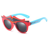 Fashion Kids Polarized Sunglasses Brand Cartoon Sun Glasses Boys&Girls Baby Suitable For Children Aged 3-10 Silicone Frame RS590