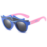 Fashion Kids Polarized Sunglasses Brand Cartoon Sun Glasses Boys&Girls Baby Suitable For Children Aged 3-10 Silicone Frame RS590