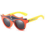 Fashion Kids Polarized Sunglasses Brand Cartoon Sun Glasses Boys&Girls Baby Suitable For Children Aged 3-10 Silicone Frame RS590