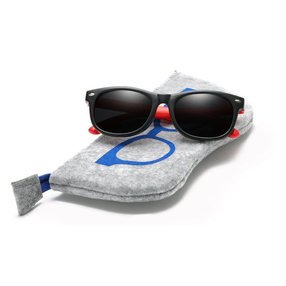 With Bag Kids Polarized Sunglasses TR90 Flexible Frame Sun Glasses UV400 Baby Children Boy Girls Infant Eyewear Accessories 2018