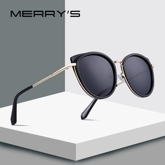 MERRYS DESIGN Women Cat Eye Sunglasses Ladies Fashion Polarized Sun glasses Metal Temple UV400 Protection S6227
