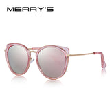 MERRYS DESIGN Women Cat Eye Sunglasses Ladies Fashion Polarized Sun glasses Metal Temple UV400 Protection S6227