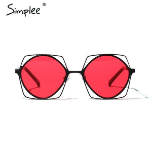 Simplee Fahsion punk vintage sunglasses women Square sunglasses party accessories summer sunglasses luxury brand sun glasses