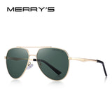 MERRYS DESIGN Men Classic Pilot Sunglasses Aviation Frame HD Polarized Fashion Sun glasses For Driving UV400 Protection S8316N