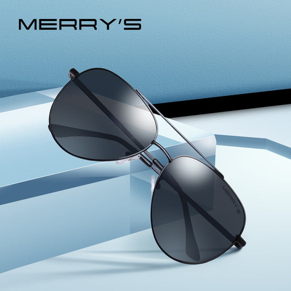 MERRYS DESIGN Men Classic Pilot Sunglasses Aviation Frame HD Polarized Sun glasses For Men Driving UV400 Protection S8138