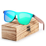 BARCUR Trending Styles Rimless Black Walnut Wooden Sunglasses Men Square Women Sun Glasses Oculos Gafas Oculos de sol masculino